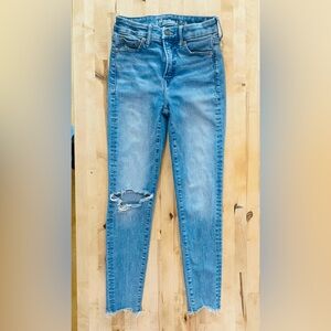 American Eagle super high rise 0s